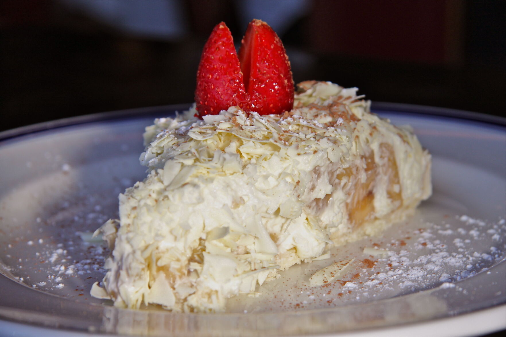 Banana cream pie at the presumably shuttered Buckhead Diner—will this beloved dessert survive?